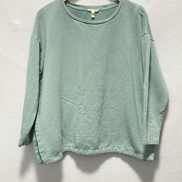 Eileen Fisher Light Green Knit Top - Picture 2 of 9